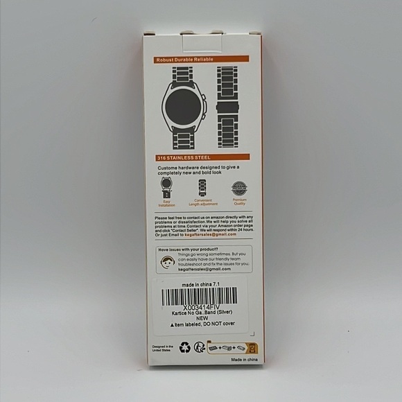 STAINLESS STEEL REPLACEMENT WATCH BAND - Picture 3 of 5